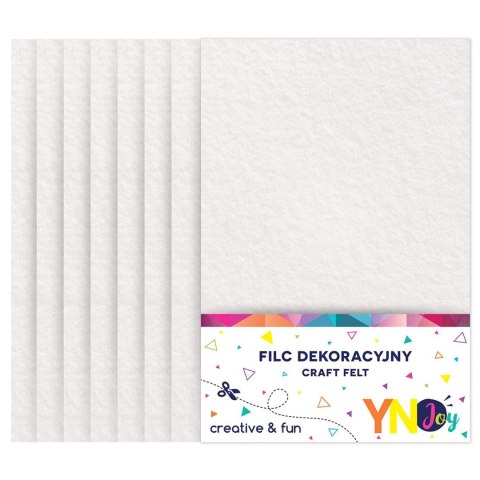 Filc kolor: biały 8 ark. [mm:] 210x297 Interdruk (IFILDEKBIA)