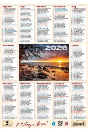 Kalendarz ścienny Plakietka B4 Pan Kalendarzyk (B4)