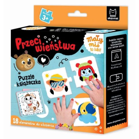 Książka dla dzieci Mały miś to lubi! Przeciwieństwa. Aksjomat