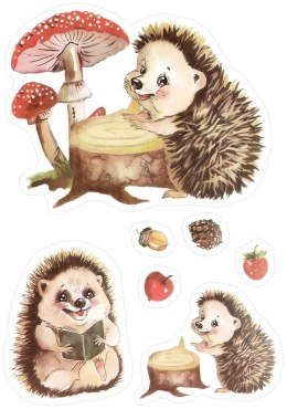 Naklejka (nalepka) Craft-Fun Series jeże Titanum (24CYD1104-1)