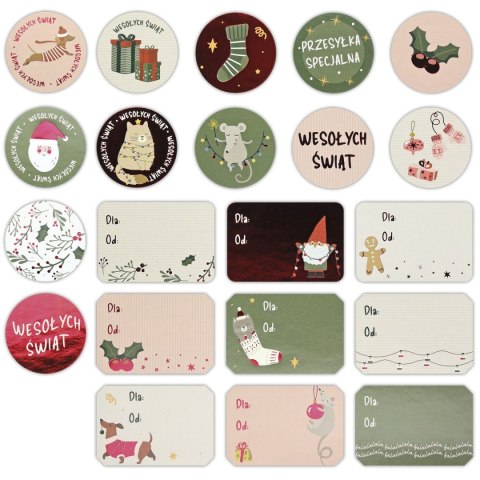 Naklejka (nalepka) Craft-Fun Series okrągłe, etykiety prezentowe Titanum (25CY0424-15)