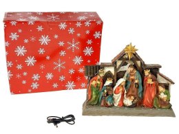 Ozdoba świąteczna szopka ze światłem LED i muzyką Adar (602533)