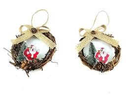 Ozdoba świąteczna zawieszki bombki 2 szt. One Dollar (371514)