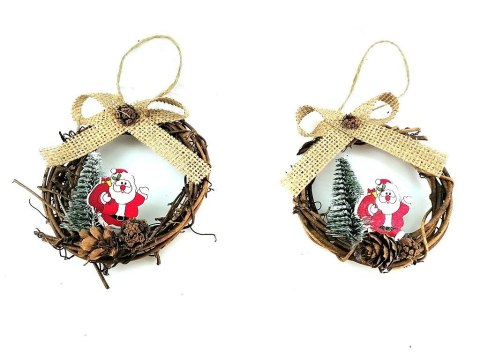 Ozdoba świąteczna zawieszki bombki 2 szt. One Dollar (371514)