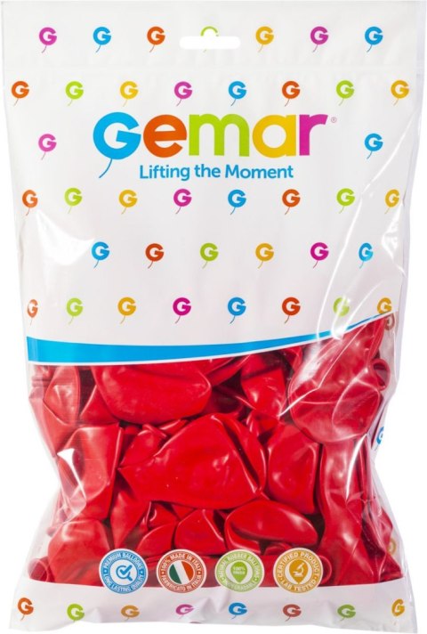 Balon gumowy Pastelowe Czerwony 12cal Godan (G110/45)