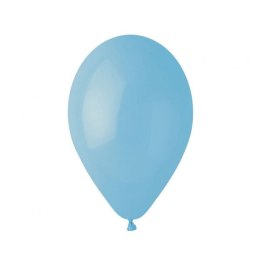 Balon gumowy pastelowy 100 szt niebieski 12cal Godan (G110/72)