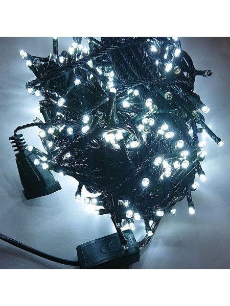 Lampki świąteczne 200 led zimna biel Yasheng