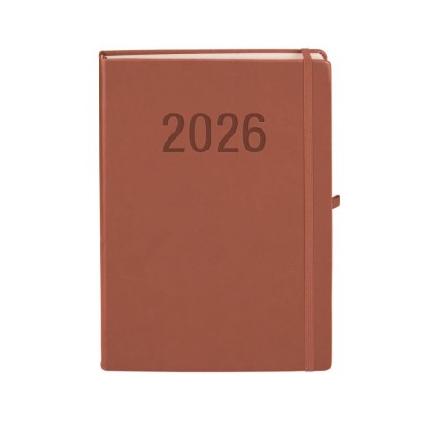 Kalendarz książkowy (terminarz) 2026 MEMOFIX DNS A4 Antra (MOCHA MAUSE)