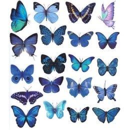 Naklejka (nalepka) Craft-Fun Series Motyle niebieskie foliowe Titanum (25MD009)