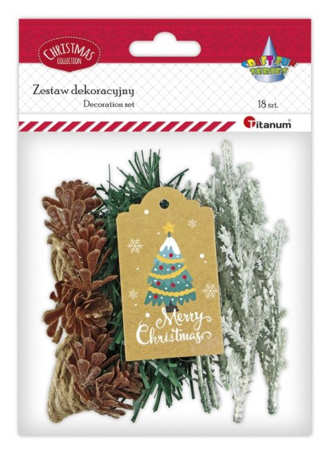 Ozdoba świąteczna Craft-Fun Series Zestaw do dekoracji prezentu Titanum (25YX0514-8)