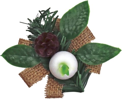 Ozdoba świąteczna Craft-Fun Series stroiki na jutowej wstążce Titanum (25YX0514-5)