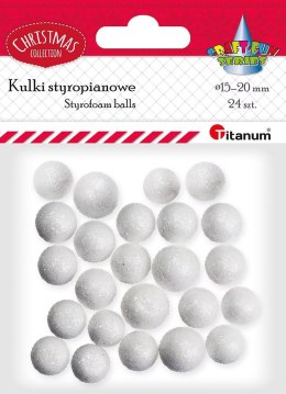Ozdoba świąteczna Craft-Fun Series styropianowe kule Titanum (25YX0514-1)