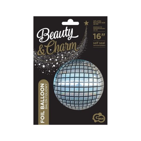 Balon foliowy 16 cali kula disco 16cal Godan (BK-HDC)