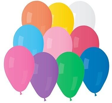 Balon gumowy A70 pastelowy 25 szt mix 190mm 7cal Godan (A70/25)