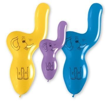 Balon gumowy PREMIUM SŁONIKI 3 szt mix 100mm Godan (GB/PG09)