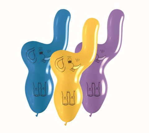 Balon gumowy PREMIUM SŁONIKI 3 szt mix 100mm Godan (GB/PG09)