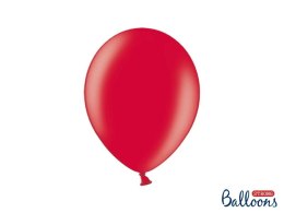 Balon gumowy Party Deco BALONY STRONG METALLIC metalizowany 50 szt czerwony 270mm Partydeco (SB12M-007J/50)