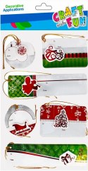 Bileciki do prezentów 12szt. Boże Narodzenie Craft Fun (501895)