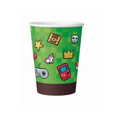 Kubek jednorazowy Game On 6 szt. papier 266ml Godan (PF-KPGO)