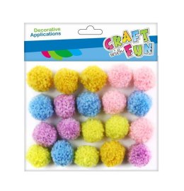 Pompony mix 20 szt Craft with Fun (463469)