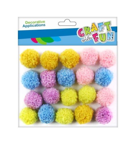 Pompony mix 20 szt Craft with Fun (463469)