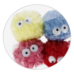 Pompony mix 4 szt Craft With Fun (521620)