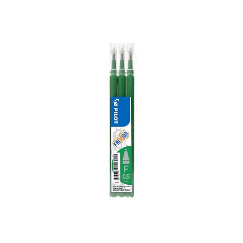 Wkład do pióra kulkowego Frixion Clicer wkład zielony 0,5mm Pilot (PIBLS-FR5-G-S3-E)