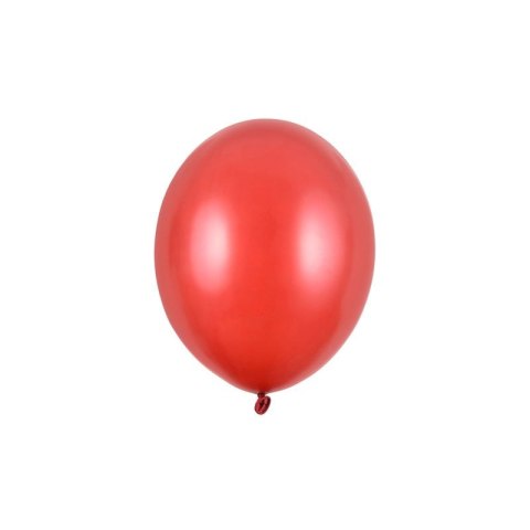 Balon gumowy Party Deco BALONY STRONG METALLIC metalizowany 50 szt czerwony 270mm Partydeco (SB12M-007J/50)