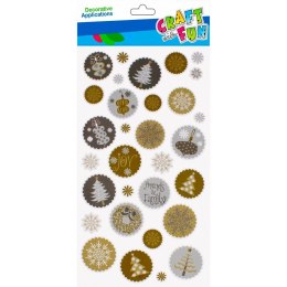 Naklejka (nalepka) Śnieżynki Craft with Fun (501878)