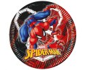 Talerz jednorazowy Spiderman papier śr. 200mm 8 szt Godan (97314)