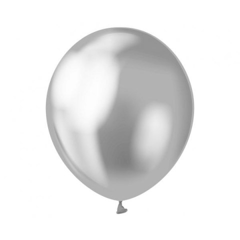Balon gumowy Beauty&Charm 5 szt. srebrny 300mm 12cal Godan (CB-5LSR)