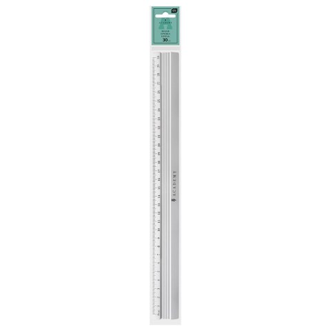Linijka aluminiowa ACADEMY 30cm Interdruk
