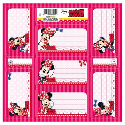 Naklejka na zeszyt Myszka Minnie [mm:] 165x165 Derform (NNZMM)