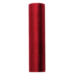 Organza organza Gładka 160x9 [mm x m] czerwone Partydeco (ORP16-007)