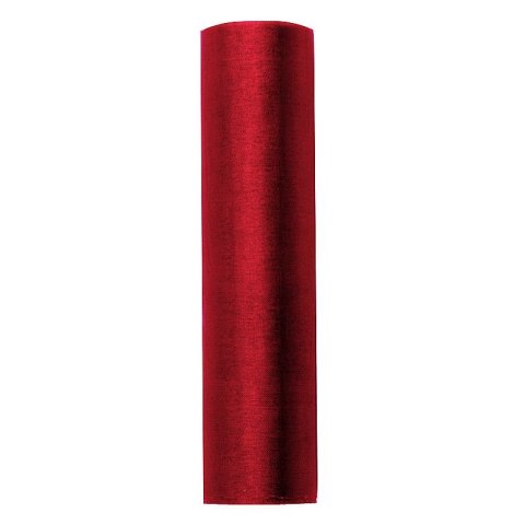 Organza organza Gładka 160x9 [mm x m] czerwone Partydeco (ORP16-007)
