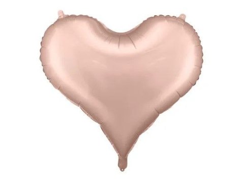 Balon foliowy Serce, 75x64,5 cm, różowe złoto Partydeco (FB141S-019R)