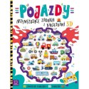 Książka dla dzieci Pojazdy. Aktywizujące zadania z naklejkami 3D Aksjomat