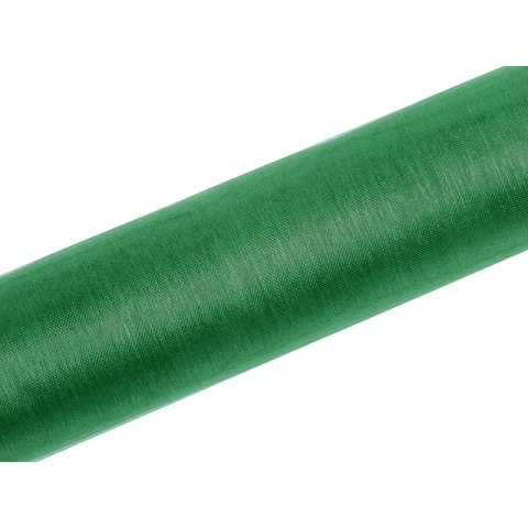Organza organza Gładka 160x9 [mm x m] zielona Partydeco (ORP16-003)