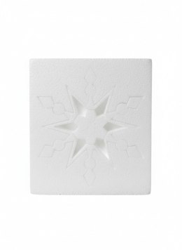 Ozdoba styropianowa Śnieżynka 150 mm Unisan