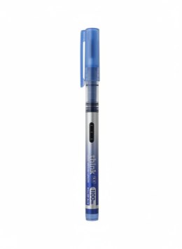 Pióro kulkowe na naboje THINK TRI X niebieski wkład niebieski 0,5mm Deli (EQ300bl)