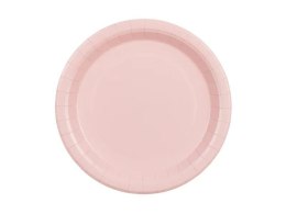 Talerz jednorazowy jasny różowy papier śr. 230mm 6 szt Partydeco (TPP102-081S)