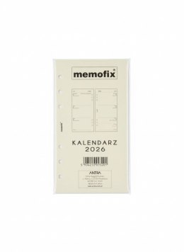 Wkład do organizera kalendarz B6 TDW Antra (2026)