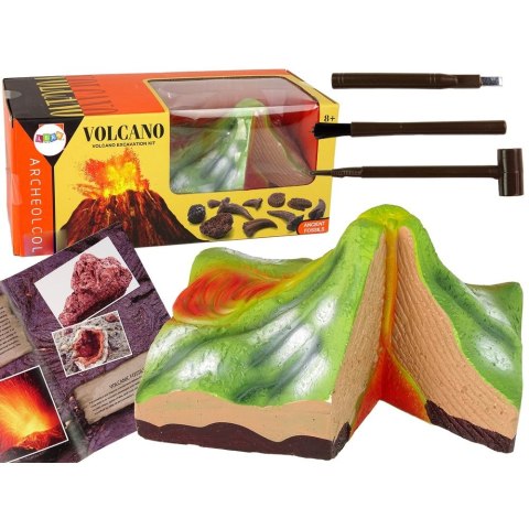 Zestaw kreatywny dla dzieci wykopaliska wulkan Lean (14070)