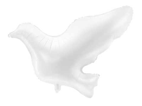 Balon foliowy Gołąb w kolorze białym ok. 77 x 66 cm (30 x 26\"). 26cal Partydeco (FB18-008)