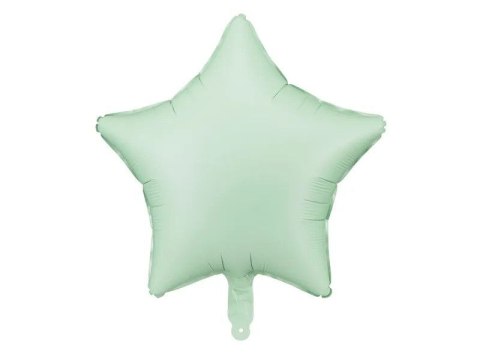 Balon foliowy gwiazda zieleń, 48cm 19cal Partydeco (FB3T-012)