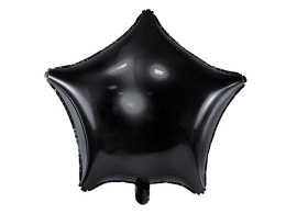 Balon foliowy gwiazdka czarna 48 cm 19cal Partydeco (FB3M-010)