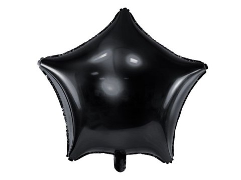 Balon foliowy gwiazdka czarna 48 cm 19cal Partydeco (FB3M-010)