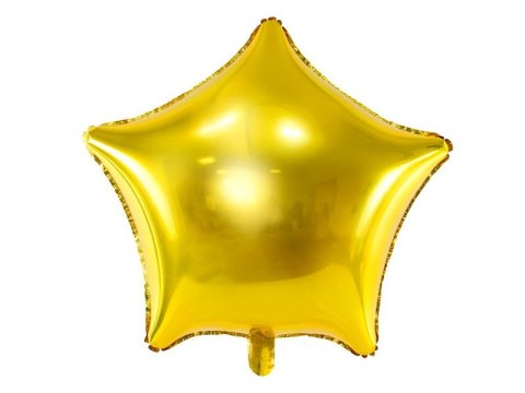 Balon foliowy gwiazdka złota 48 cm 19cal Partydeco (FB3M-019)