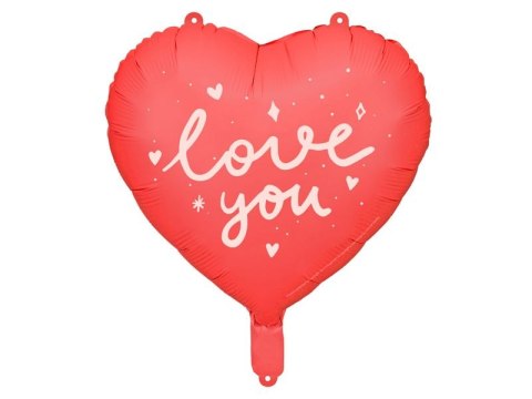 Balon foliowy serce I love you 18cal Partydeco (FB171)