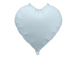 Balon foliowy serce mglisty niebieski, 45cm 18cal Partydeco (FB9T-093)